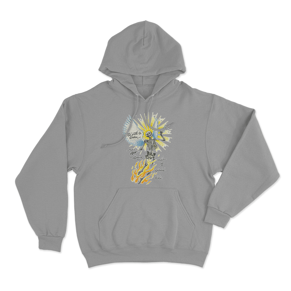 Angel Skeleton Hoodie Grey Angel Skeleton Hoodie Grey 4