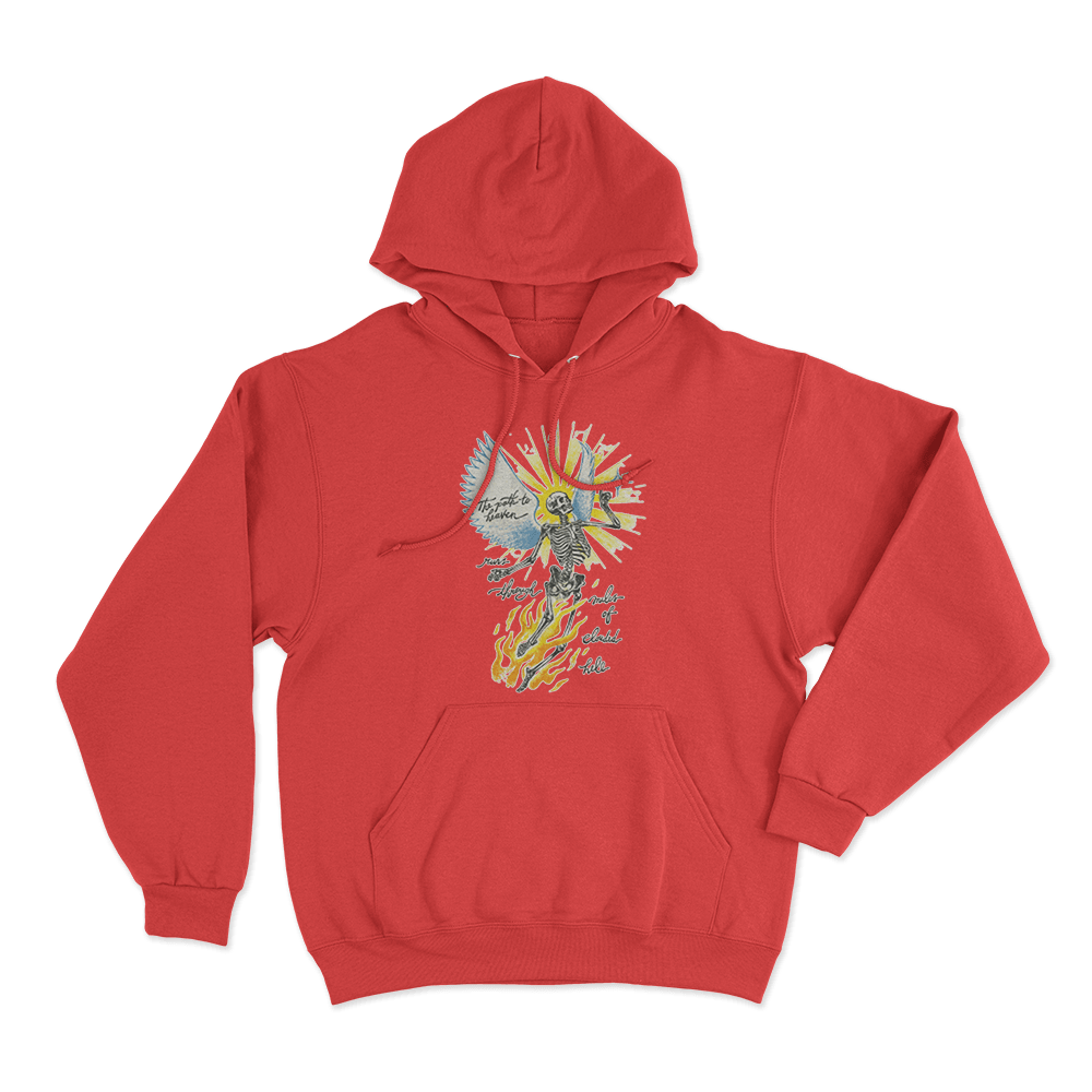 Angel Skeleton Hoodie Red Angel Skeleton Hoodie Red 3