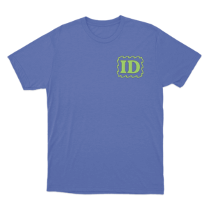 Lime ID T Shirt Blue