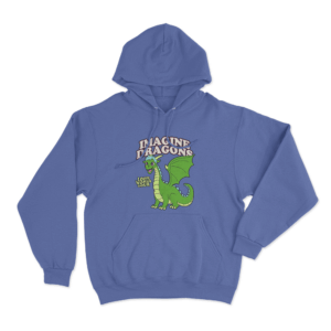 Playful Dragon Hoodie Blue