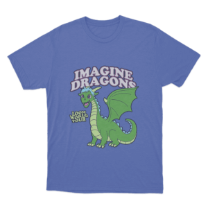 Playful Dragon T Shirt Blue