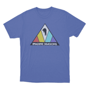 Rainbow Triangle Logo T Shirt Blue