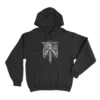 Ribcage with Heart Hoodie Black