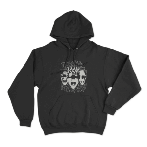 Screaming Faces Hoodie Black