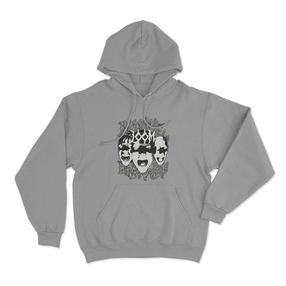 Screaming Faces Hoodie Grey Screaming Faces Hoodie Grey