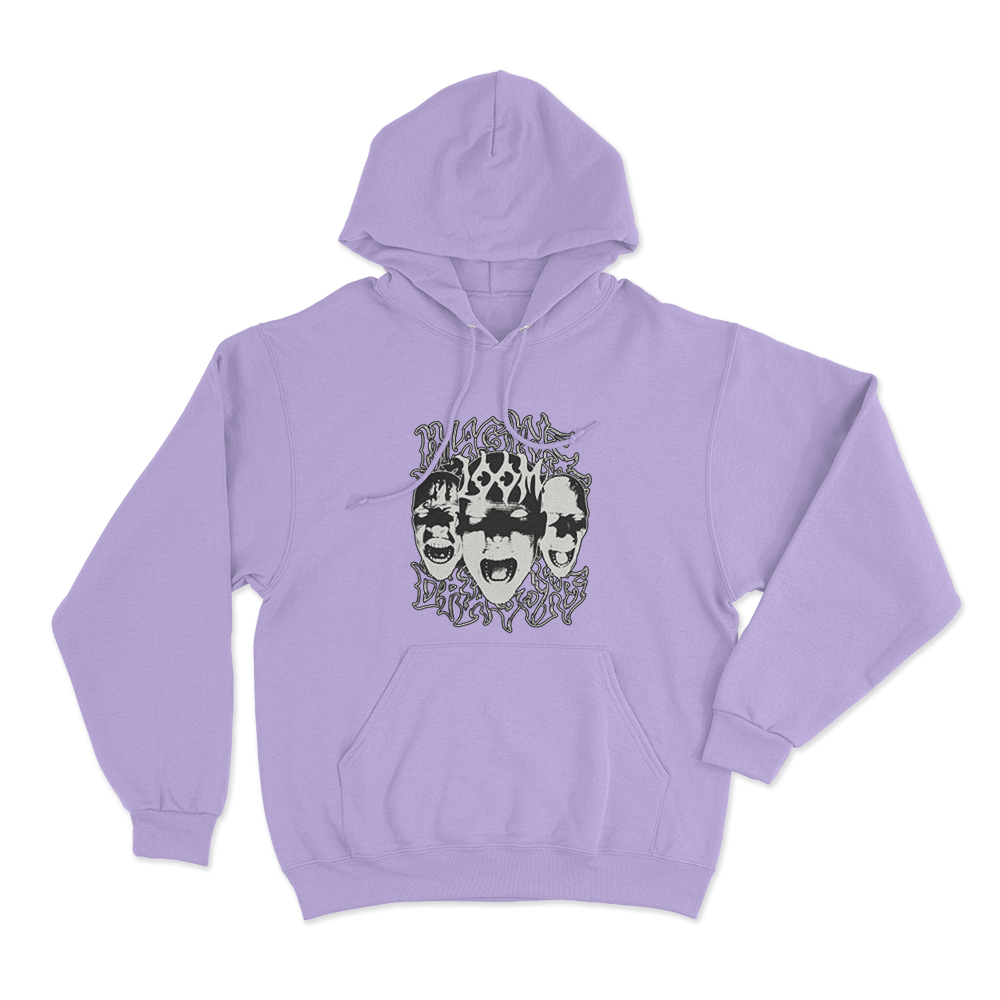 Screaming Faces Hoodie Purple Screaming Faces Hoodie Purple