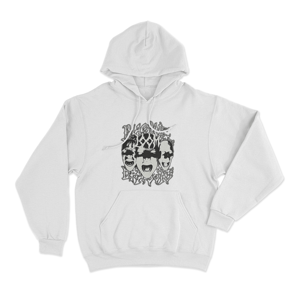 Screaming Faces Hoodie White Screaming Faces Hoodie White