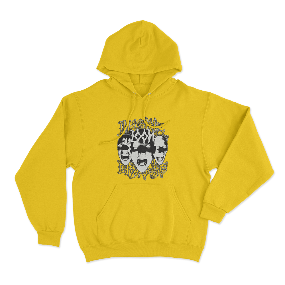Screaming Faces Hoodie Yellow Screaming Faces Hoodie Yellow
