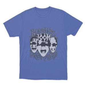 Screaming Faces T Shirt Blue