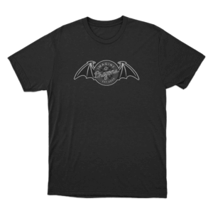 Vintage Bat Badge T Shirt Black