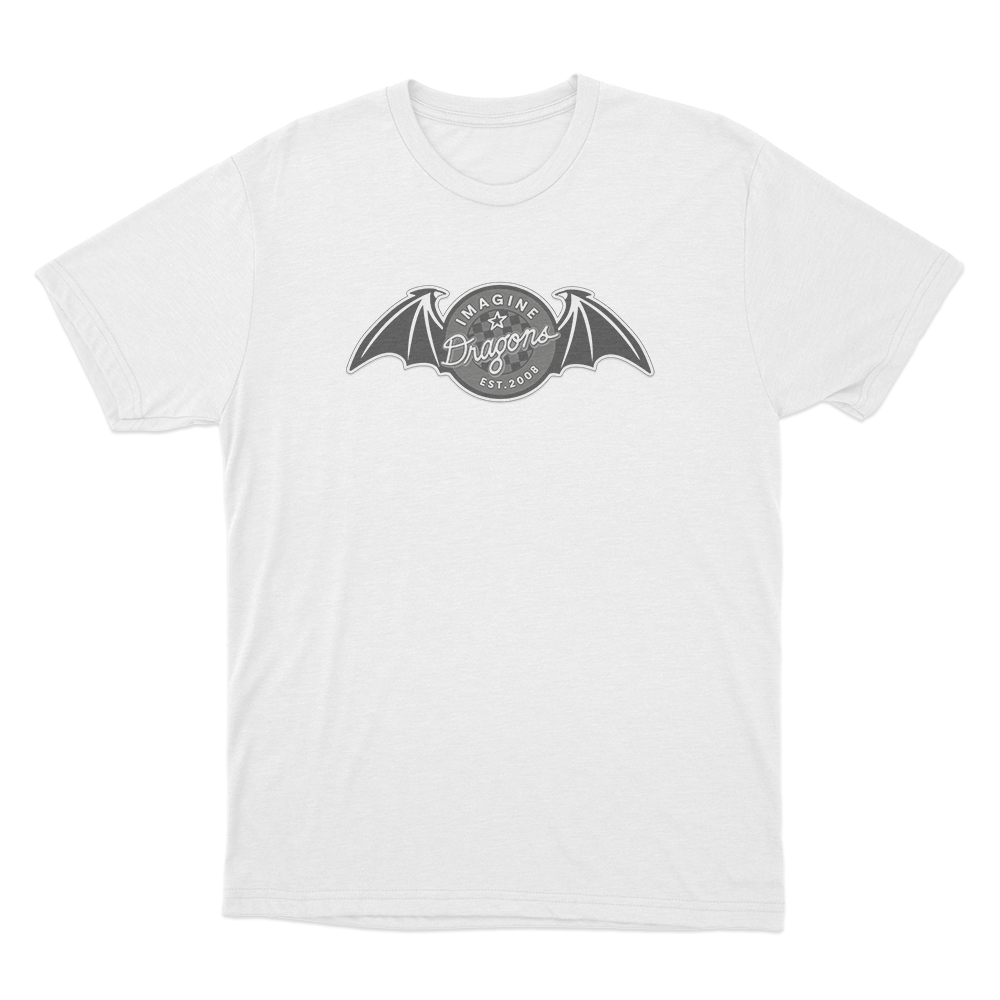 Vintage Bat Badge T Shirt White Vintage Bat Badge T Shirt White